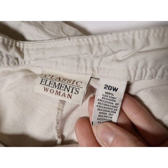 Classic‎ Elements Woman Size 20 Wide Beige Skort - PILLING - Picture 6 of 6